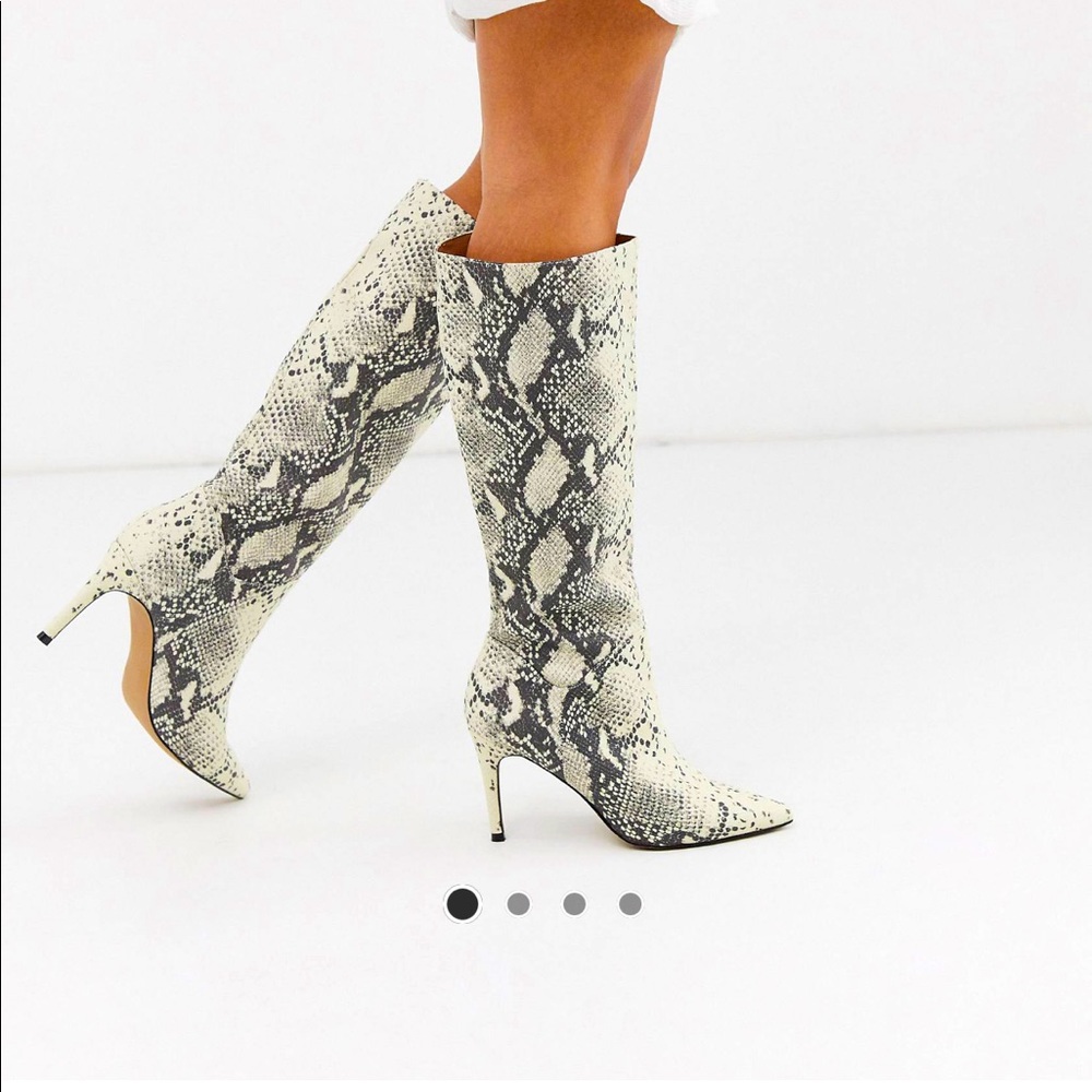 Steve Madden snakeskin knee high boots